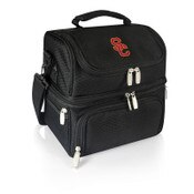 USC Trojans SC Interlock Pranzo 2-Tier Lunch Bag Cooler w/ Flatware